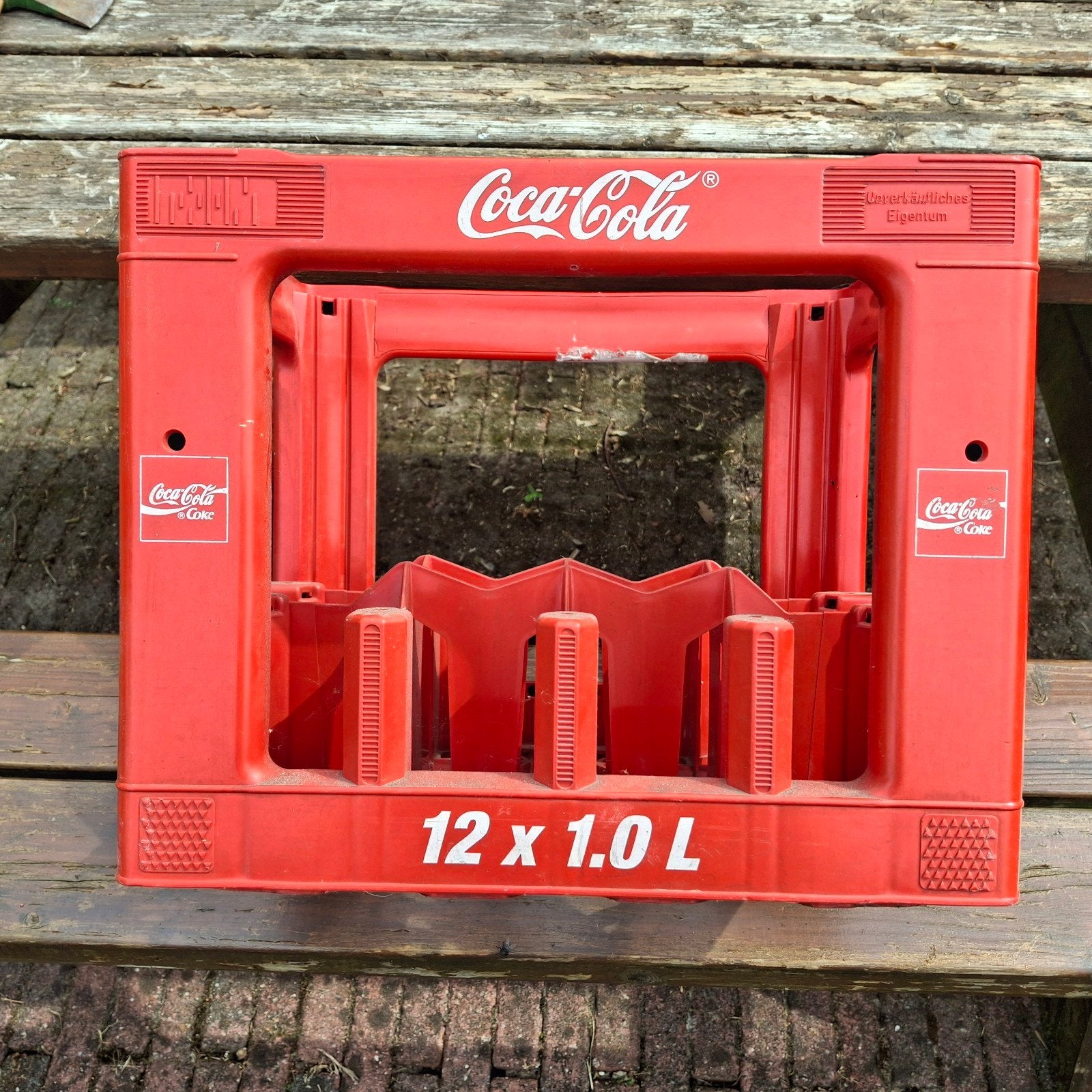 Coca-Cola Flessenkrat - 12 x 1.0 L, Ophalen of Verzenden, Gebruikt, Verpakking