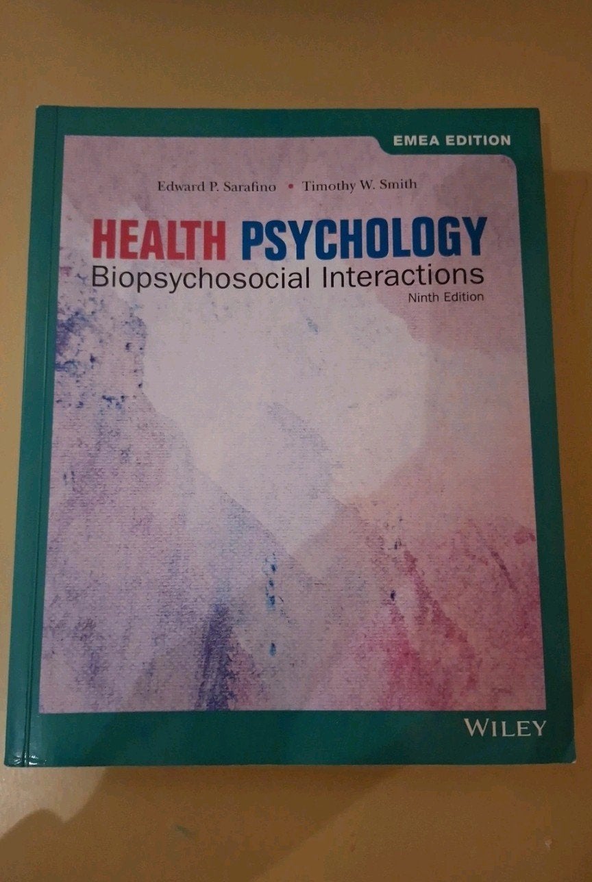 Health psychology - biopsychosocial interactions - goed, Verzenden, Gelezen, HBO, Edward p. Sarafino