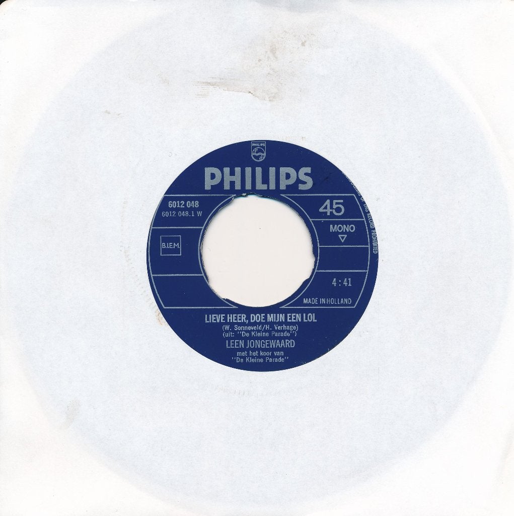 194 Leen Jongewaard - Lieve Heer, doe mijn een lol (1970), Ophalen of Verzenden, Gebruikt, 7 inch, Nederlandstalig