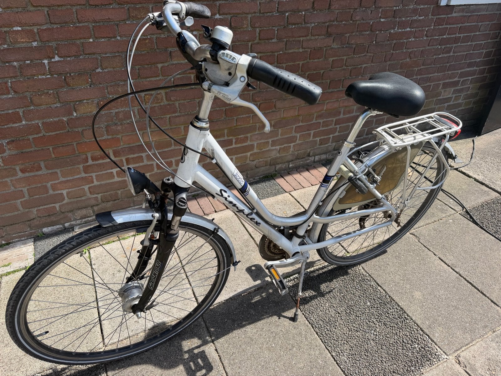 Simplex fiets met 24 versnellingen, 28 inch, Velgrem, Meer dan 20 versnellingen, Ophalen