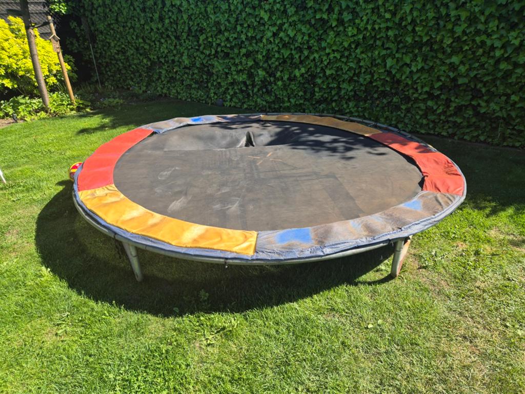 Gebruikte trampoline voor de tuin, Ophalen, Gebruikt