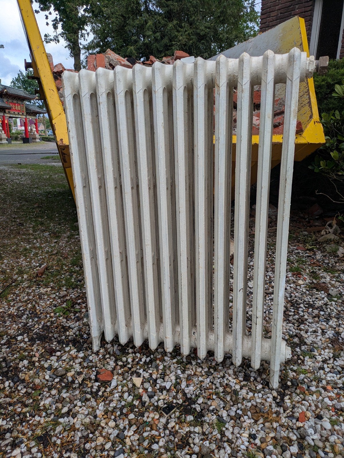 3 Gietijzeren Radiatoren - Vintage Stijl, Doe-het-zelf en Verbouw, Verwarming en Radiatoren, Ophalen, Gebruikt, Radiator, 60 tot 150 cm