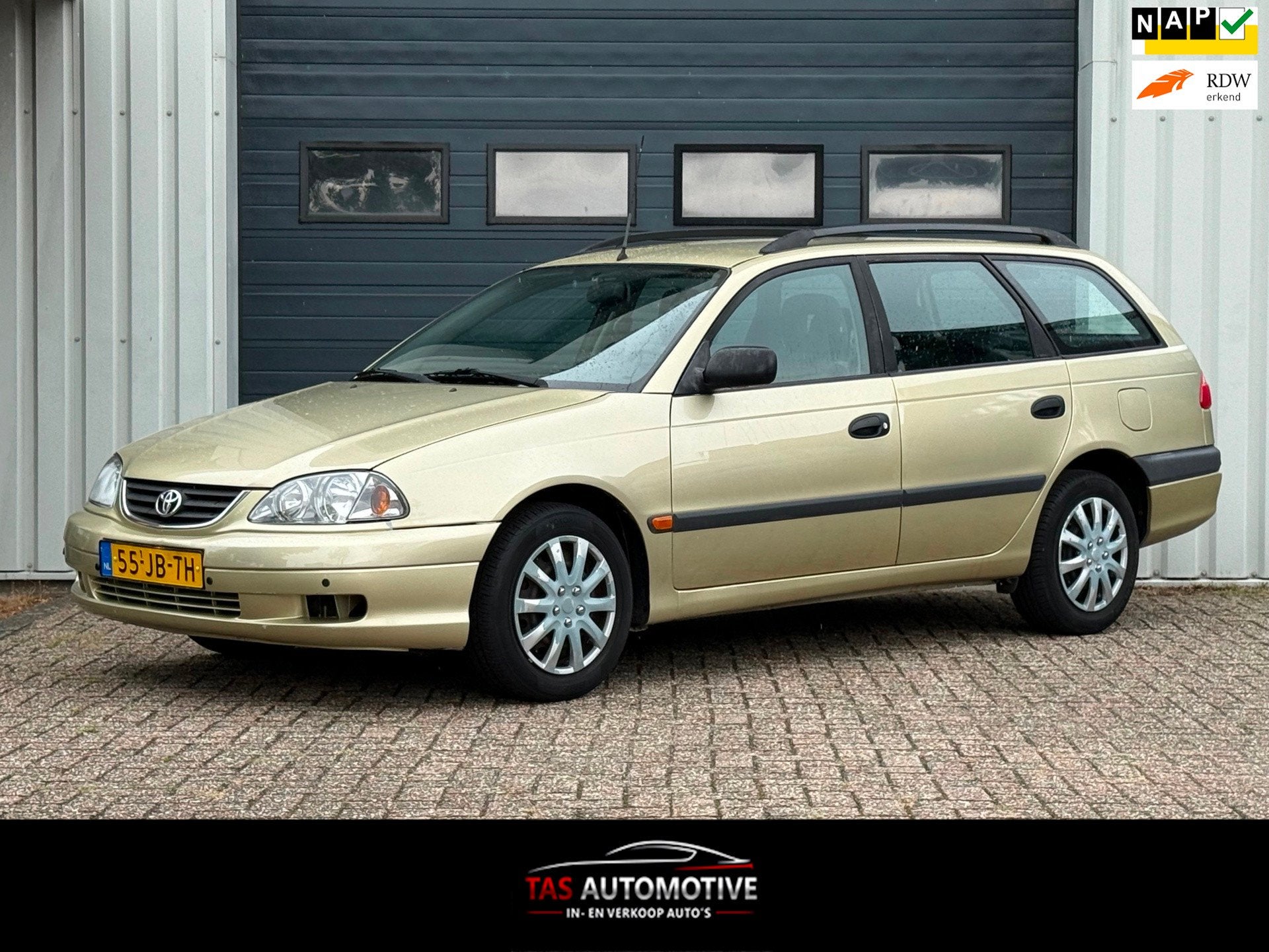 Toyota Avensis Wagon 1.8-16V Linea Terra 1e EIG / AUTOMAAT, Auto's, Toyota, 1794 cc, 4 cilinders, 129 pk, Beige