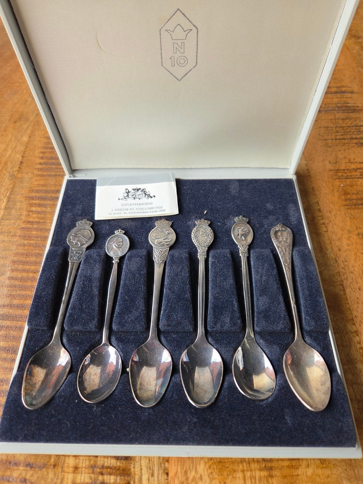 Niekerk schoonhoven zilver theelepeltjes met certificaat, Antiek en Kunst, Ophalen of Verzenden