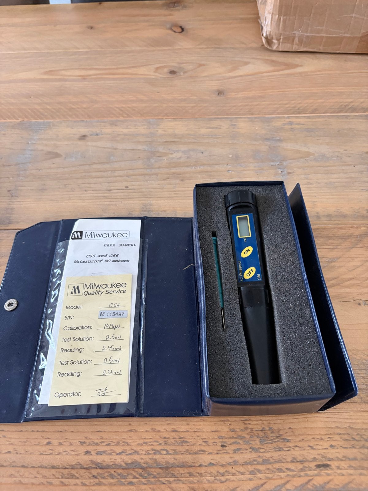 Milwaukee C66 Waterdichte EC-tester (Geleidbaarheidsmeter), Ophalen of Verzenden, Gebruikt, Elektriciteit