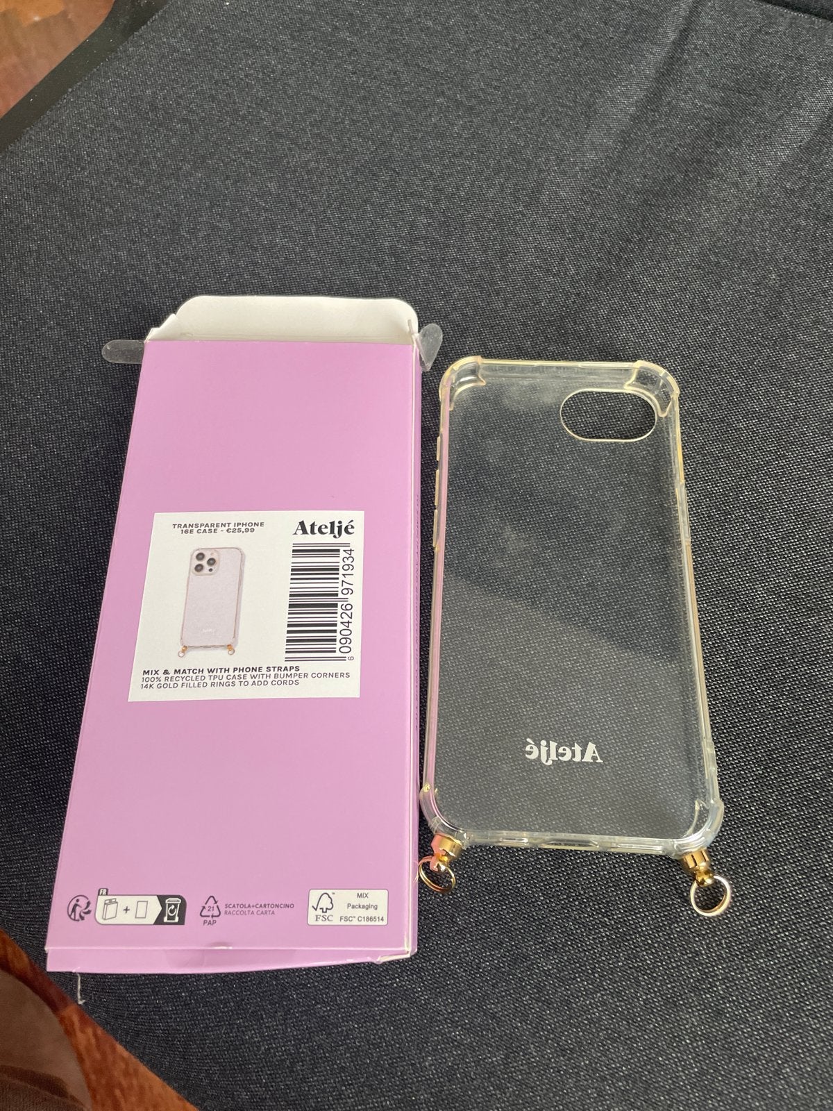 Ateljé Transparant Hoesje voor iPhone 16e - Nieuw, Kunststof, IPhone 16e, Overige merken, Nieuw