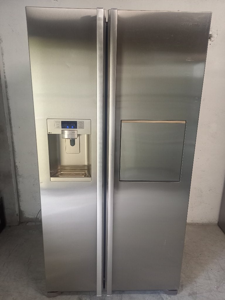 RVS Amerikaanse koelkast van SAMSUNG, Ophalen, Gebruikt, 200 liter of meer, 60 cm of meer