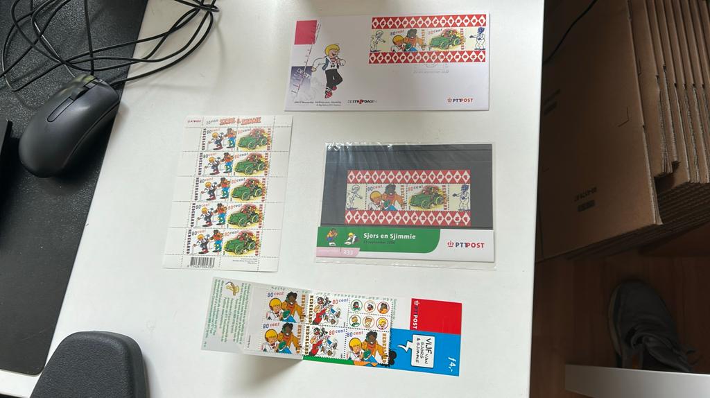 Sjors & Sjimmie op postzegels, Postzegels en Munten, Brieven en Enveloppen | Nederland, Ophalen of Verzenden, Overige typen