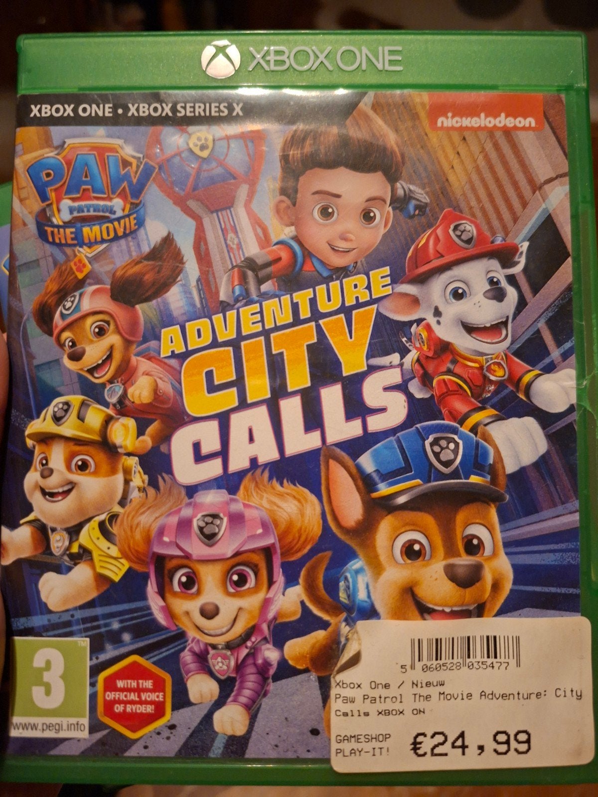 PAW Patrol: The Movie Adventure City Calls Xbox One/Series X, 2 spelers, Eén computer, Zo goed als nieuw, Vanaf 3 jaar