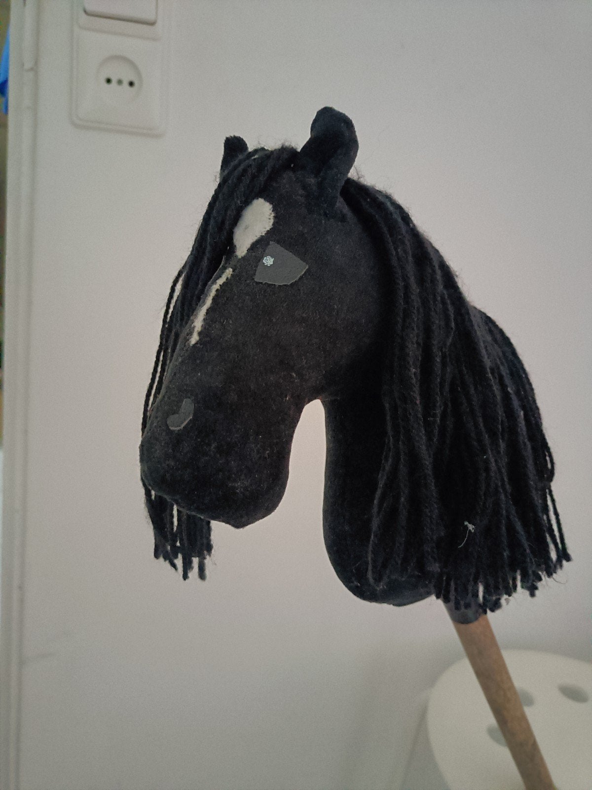 Kleine zwarte hobbyhorse, Ophalen of Verzenden, Gebruikt, Jongen of Meisje