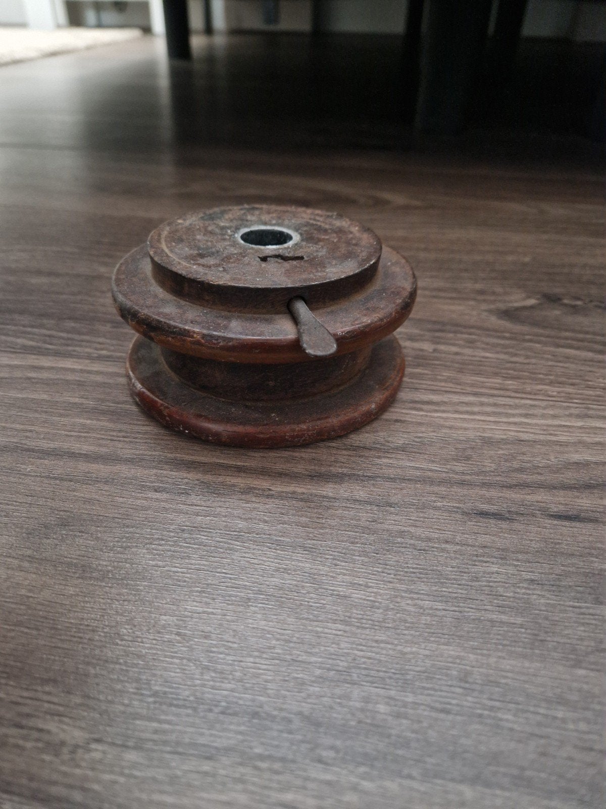 Antieke houten spoel/klos - Decoratief item, Ophalen of Verzenden