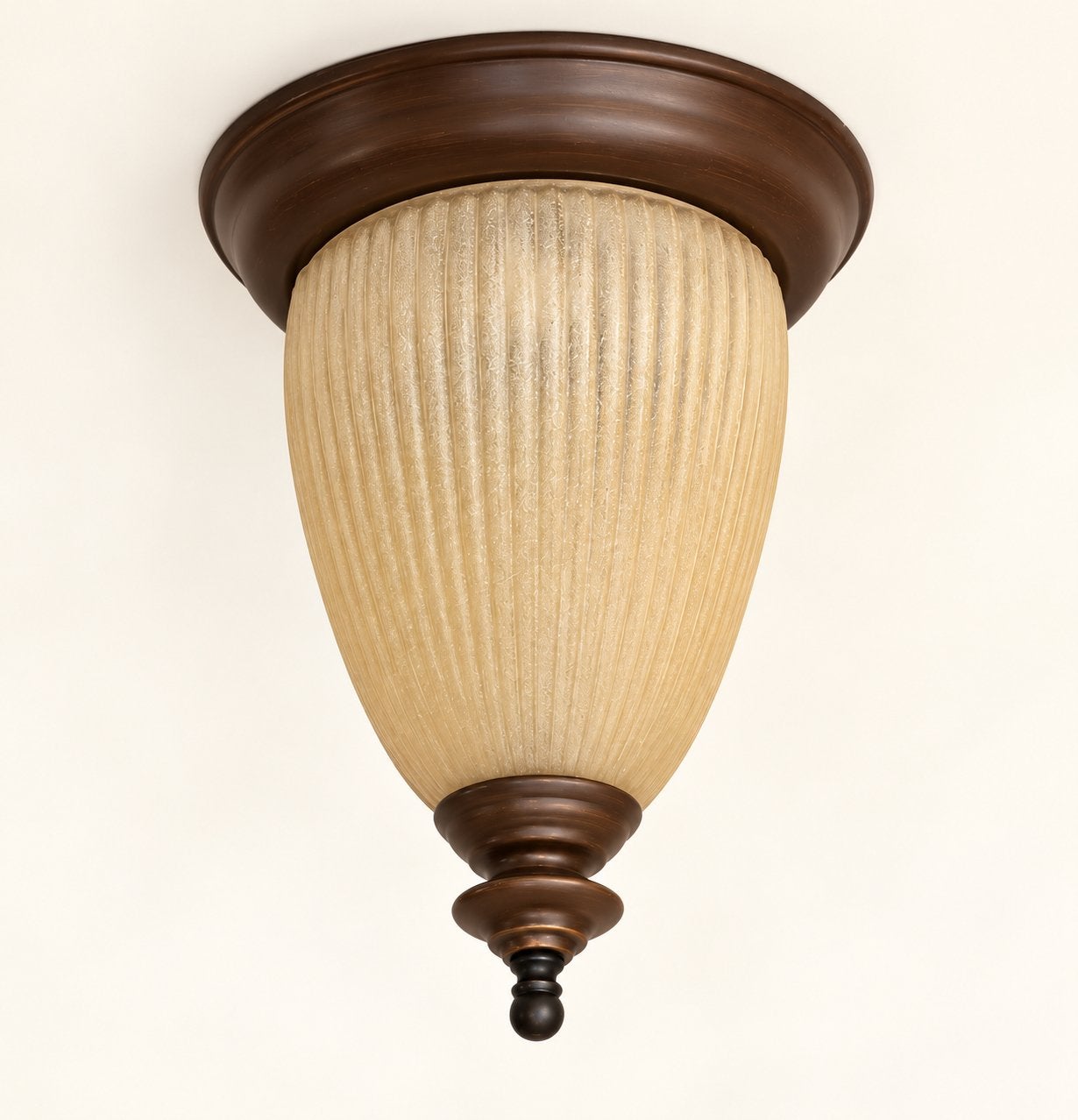 Vintage Italiaanse plafondlamp, Ophalen of Verzenden, Plafondlamp, Glas, Art deco