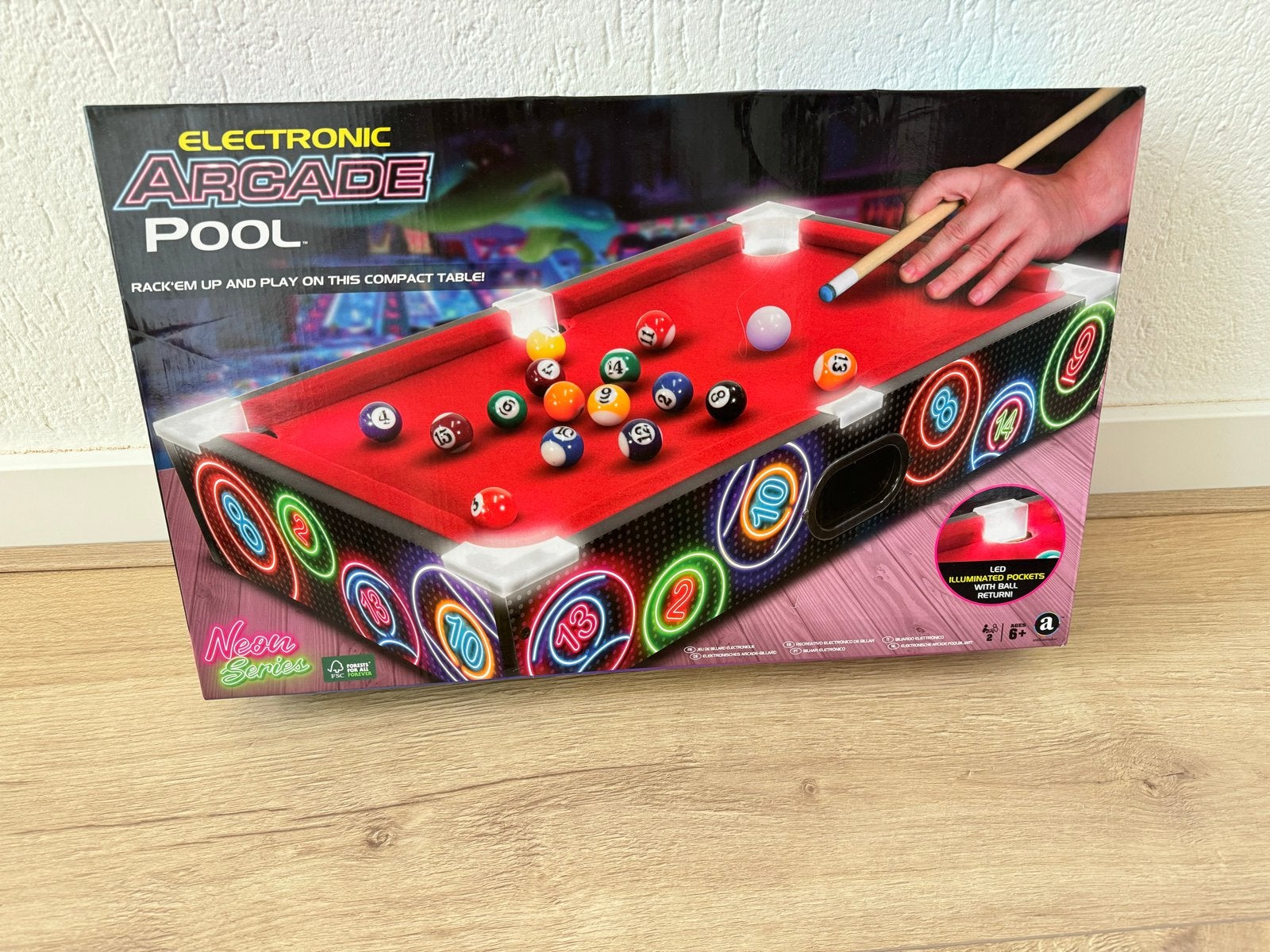 Electronic Arcade Pooltafel - Compact en Leuk!, Sport en Fitness, Ophalen of Verzenden, Nieuw, Pooltafel