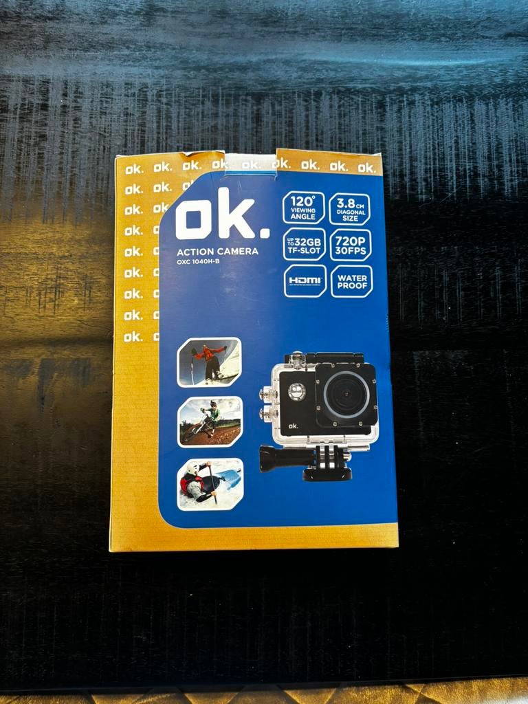 Ok. Action camera, Ophalen of Verzenden, Zo goed als nieuw, Fotocamera