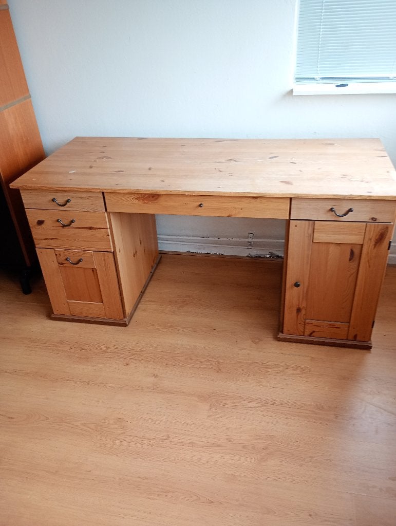 Ikea bureau alve, Ophalen, Demontabel, Gebruikt, Bruin
