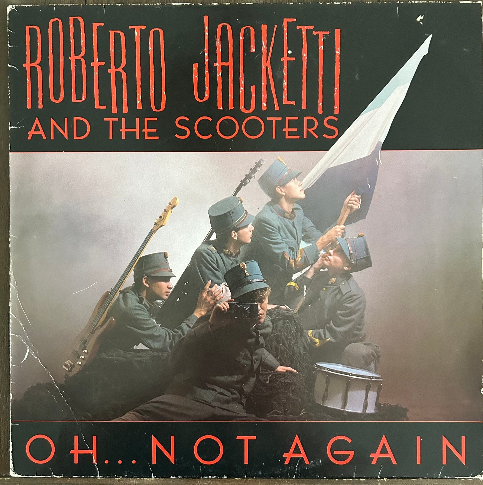 Roberto Jacketti & The Scooters - Oh... Not Again LP, Ophalen of Verzenden, 1980 - 1989, Gebruikt, 12 inch