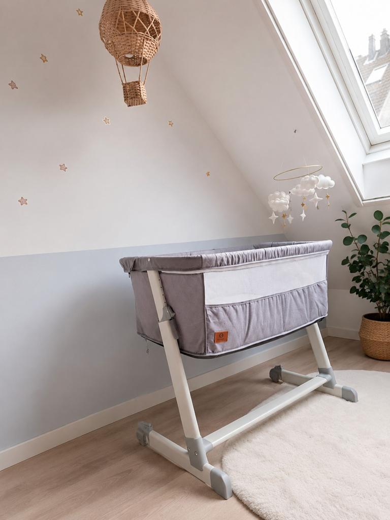 Co-sleeper Lionelo, verstelbaar, met matras en muggennet, Ophalen of Verzenden