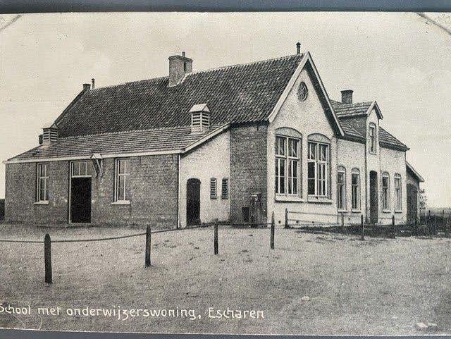 Escharen school, Verzenden, 1920 tot 1940, Gelopen, Noord-Brabant
