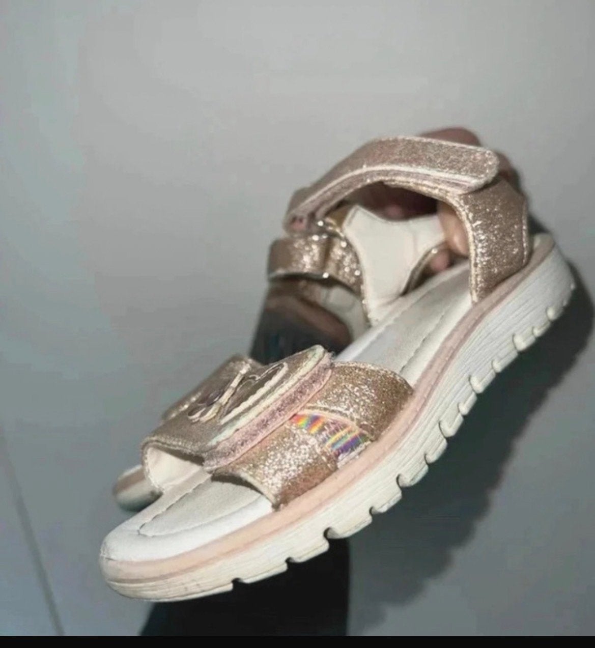 Cupcake glitter sandalen maat 26 voor meisjes, Ophalen of Verzenden, Gebruikt, Meisje, Schoenen