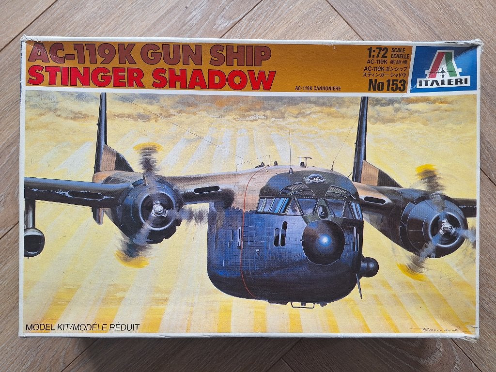 1:72 1/72 Italeri AC-119K Gun Ship Stinger Shadow, 1:72 tot 1:144, Italeri, Ophalen of Verzenden, Zo goed als nieuw
