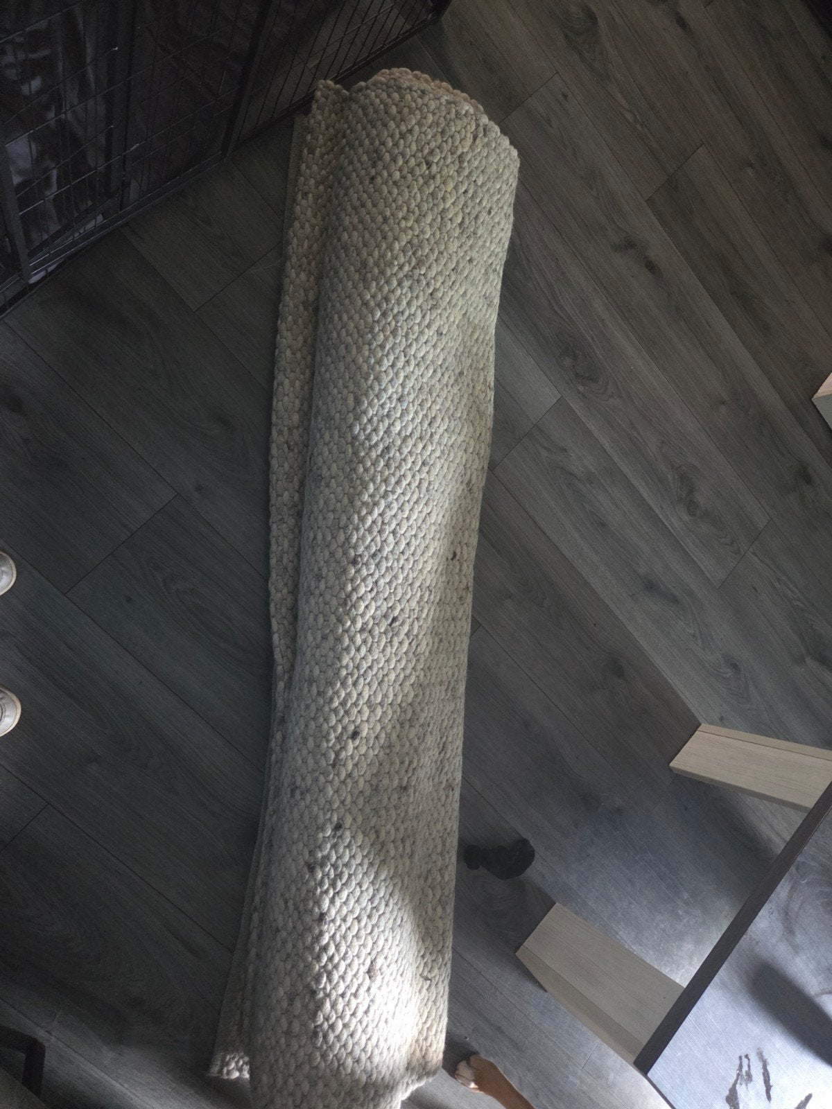Wollen vloerkleed, Ophalen, Gebruikt, 150 tot 200 cm, 200 cm of meer