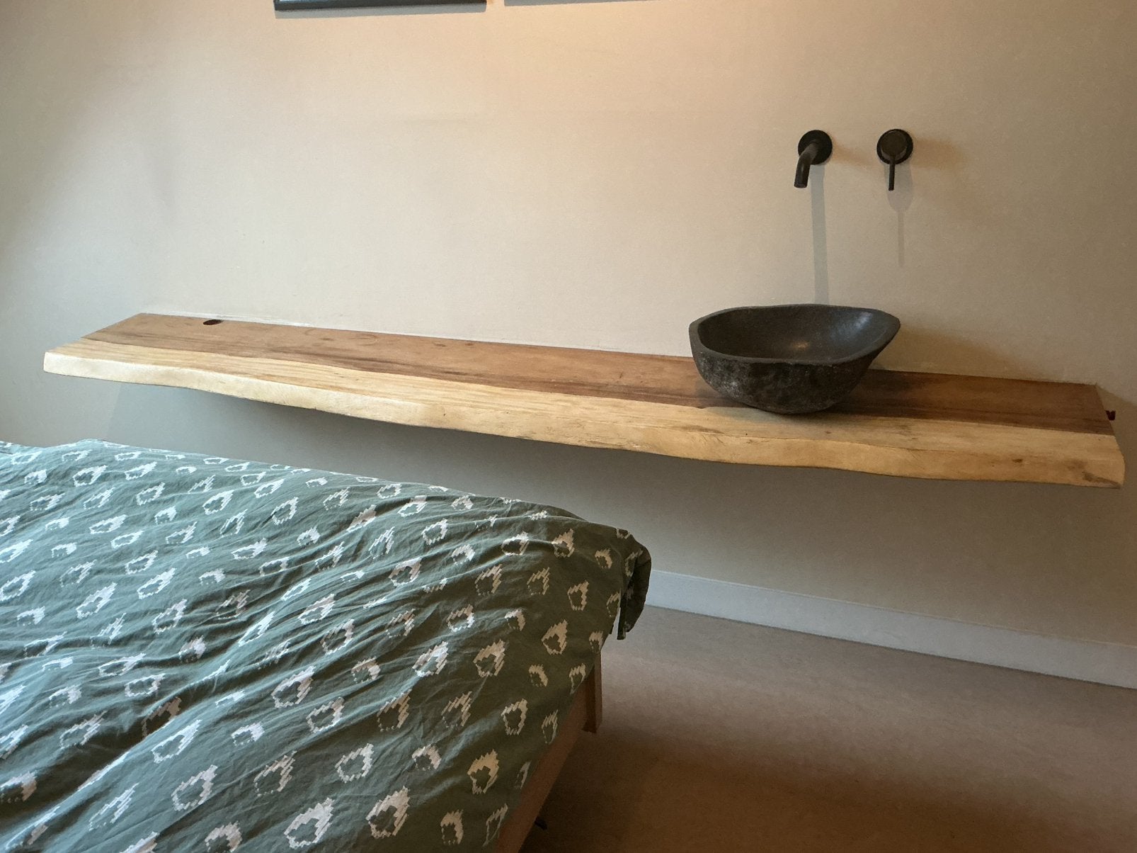 Wasbak kraan en mooie plank, Ophalen, Zo goed als nieuw