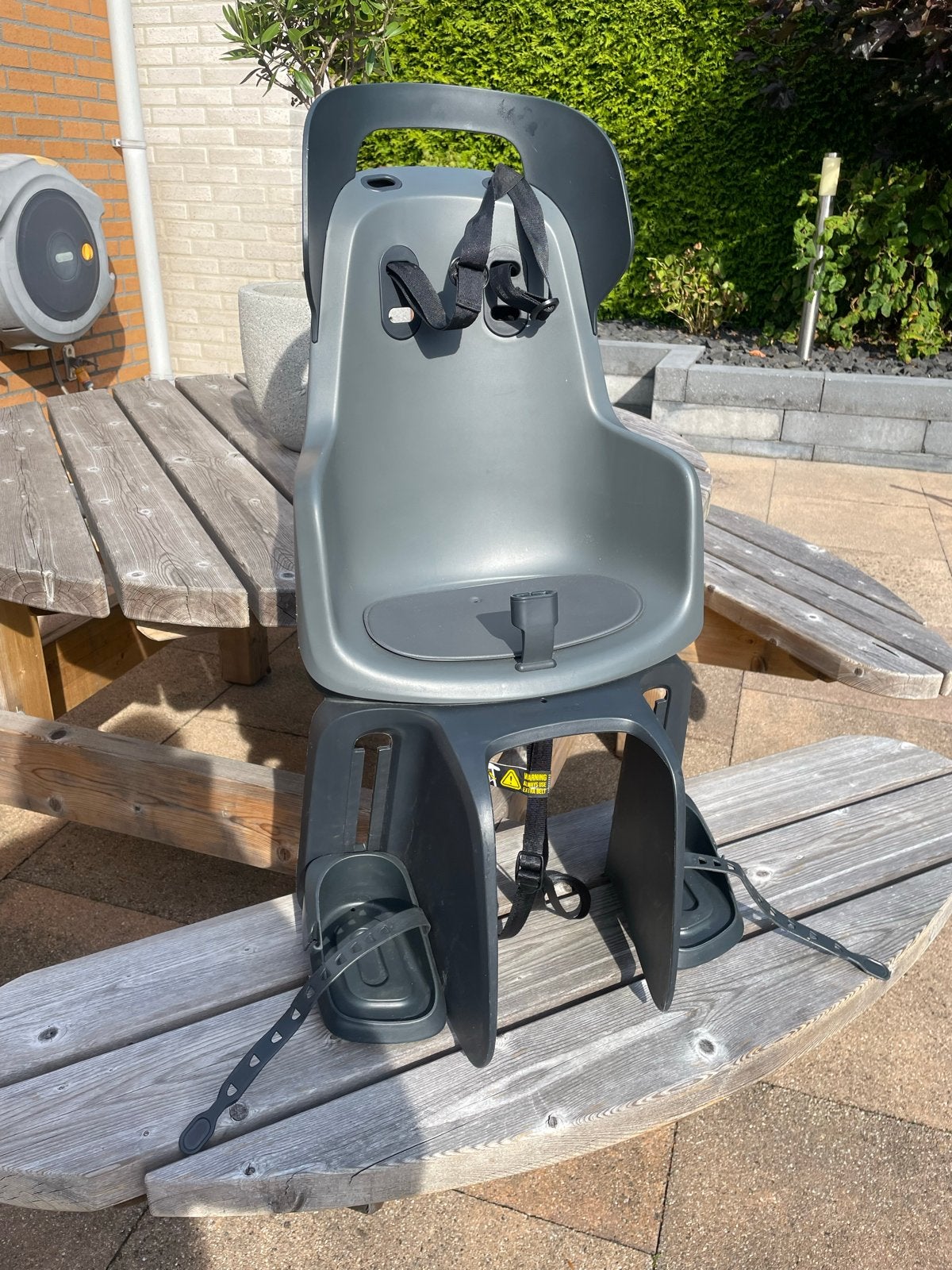 Bobike Maxi GO Carrier Macaron Grey Achterzitje, Ophalen, Achterzitje, Voetsteuntjes, 9 t/m 18 kg