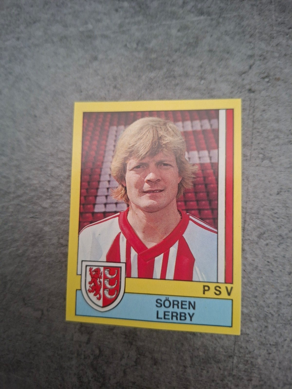 Panini sticker Voetbal 90. Soren Lerby PSV Eindhoven., Verzenden, Zo goed als nieuw, Sticker
