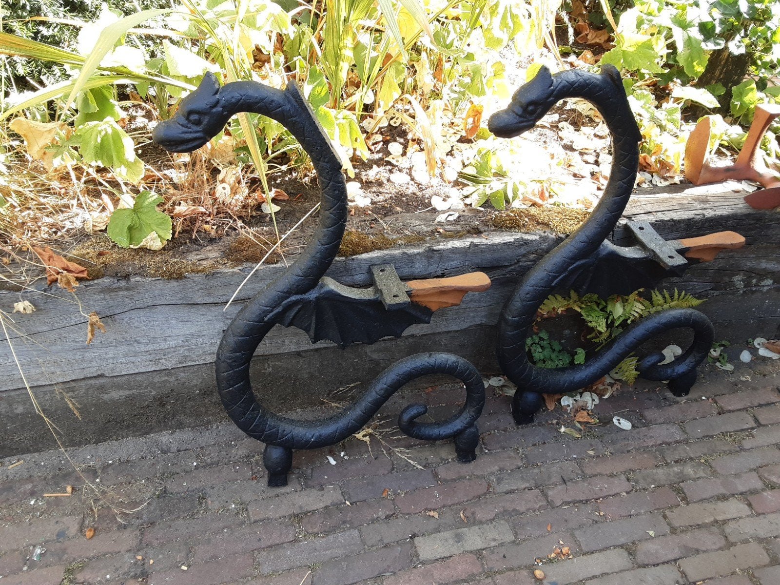 gietijzeren tuinbank poten, Ophalen, Rond, Minder dan 30 cm