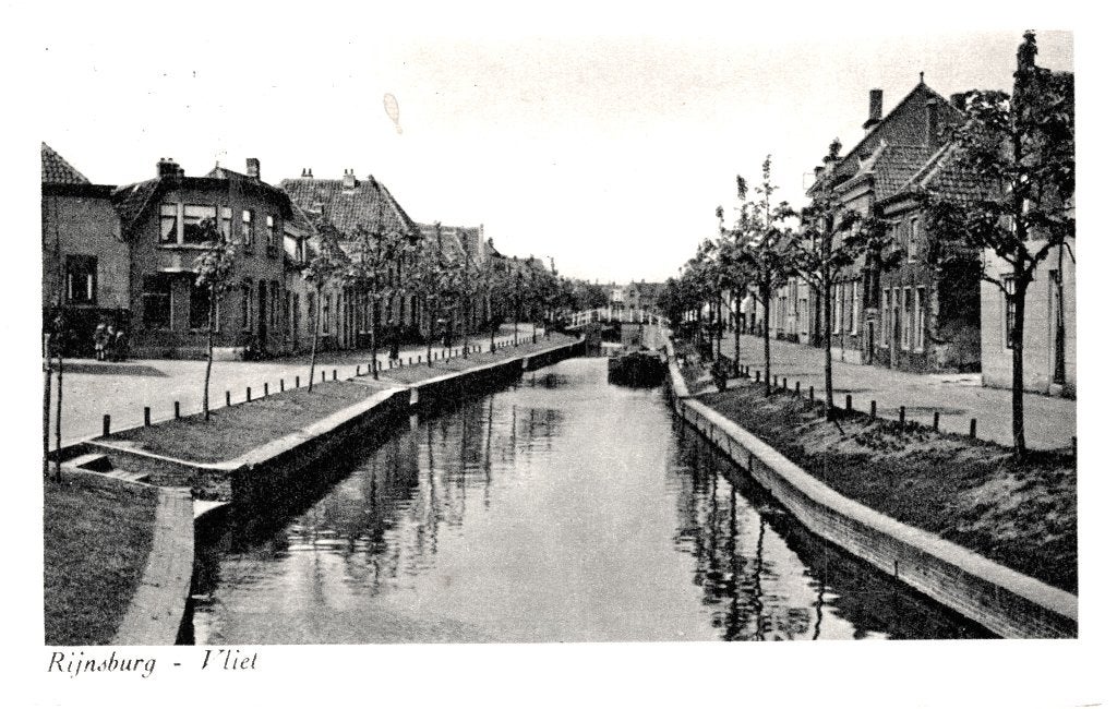 968183 Rijnsburg Vliet ZH 1950 zegel verwijderd, Ophalen of Verzenden, 1940 tot 1960, Gelopen, Zuid-Holland