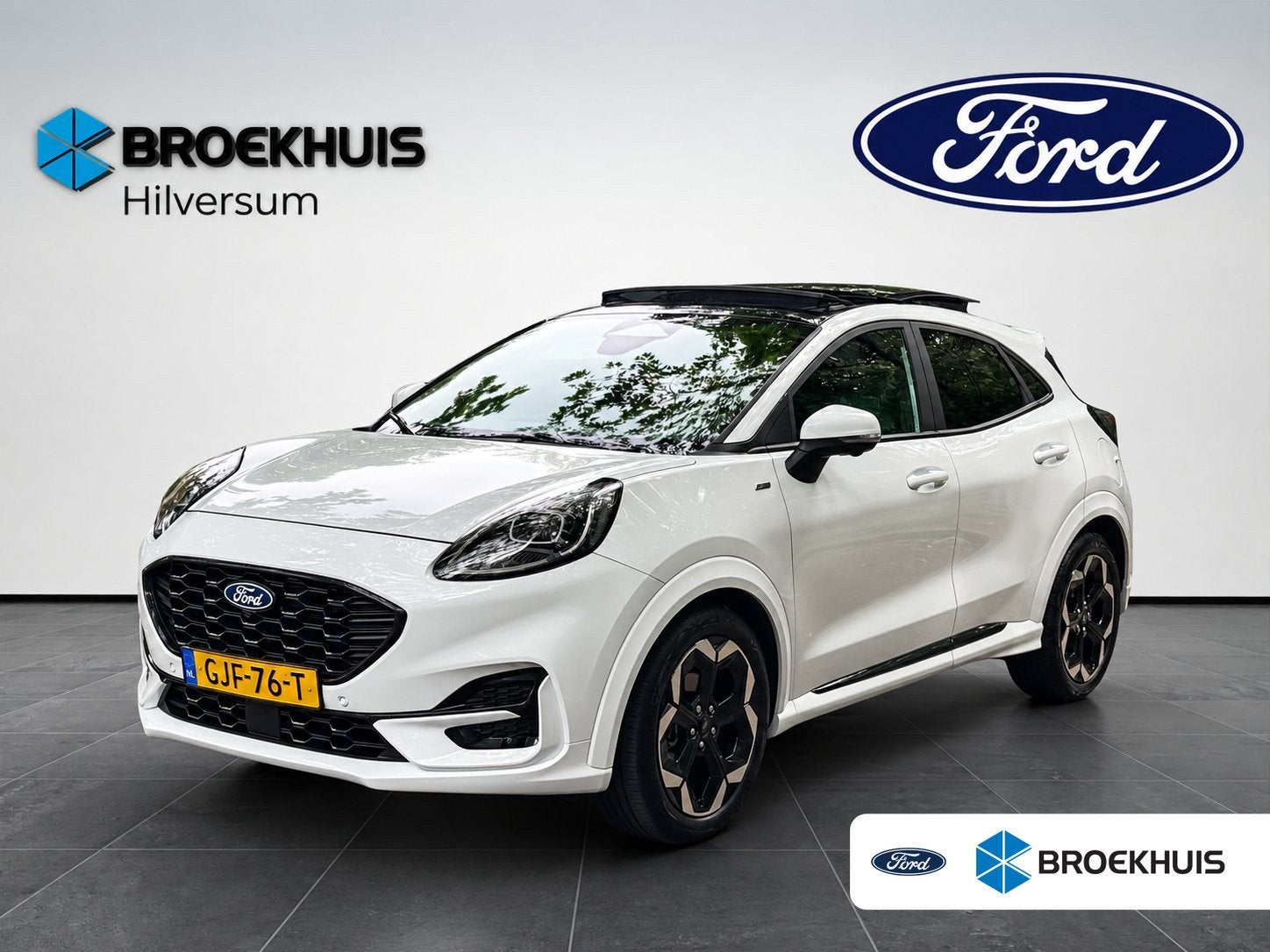 Ford Puma 1.0 EcoBoost Hybrid ST-Line X Automaat 125pk, Auto's, 125 pk, Euro 6, Wit, Origineel Nederlands