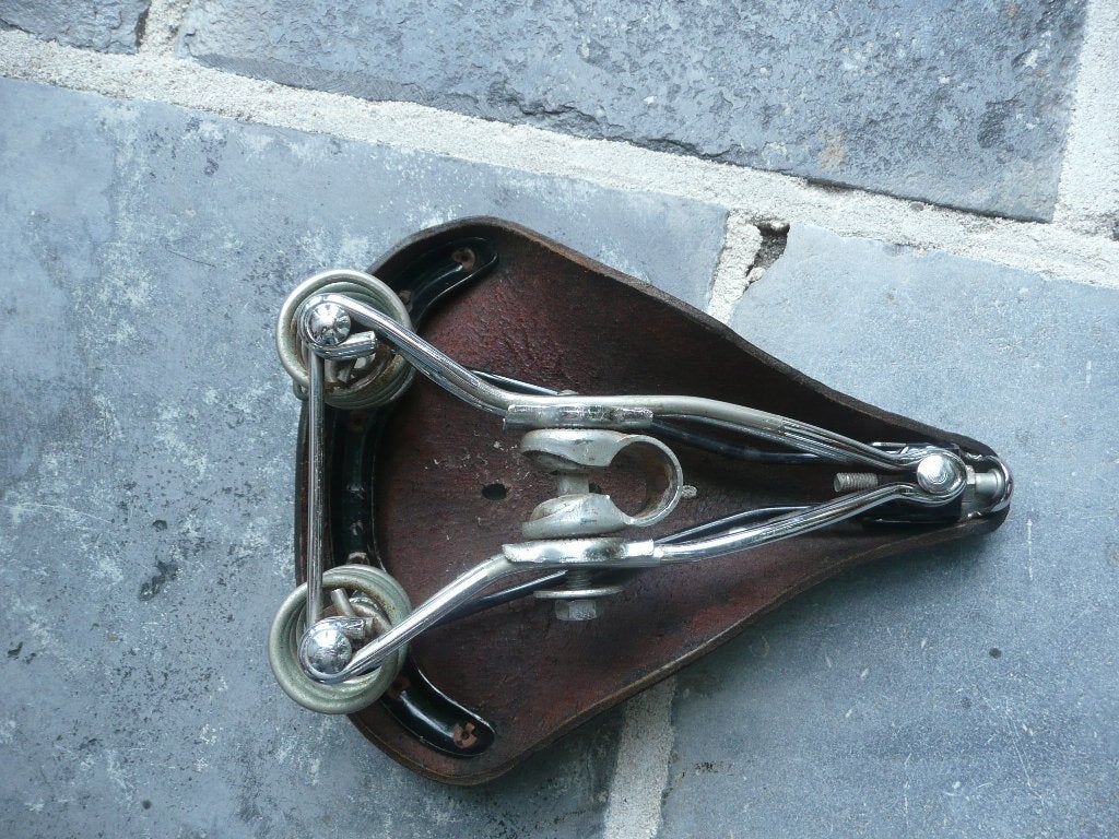 Brooks B66 fietszadel, Gebruikt, Leer, Ophalen of Verzenden, Brooks