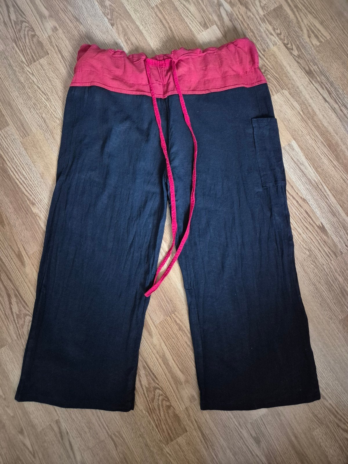 Traditionele Thaise vissersbroek – 100% katoen – unisex, Ophalen of Verzenden, Overige maten, Zwart