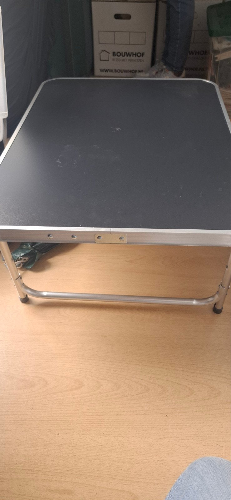 Inklapbare campingtafel. In 2 hoogtes te gebruiken, Tuin en Terras, Picknicktafels, Ophalen, Rechthoekig, Hout