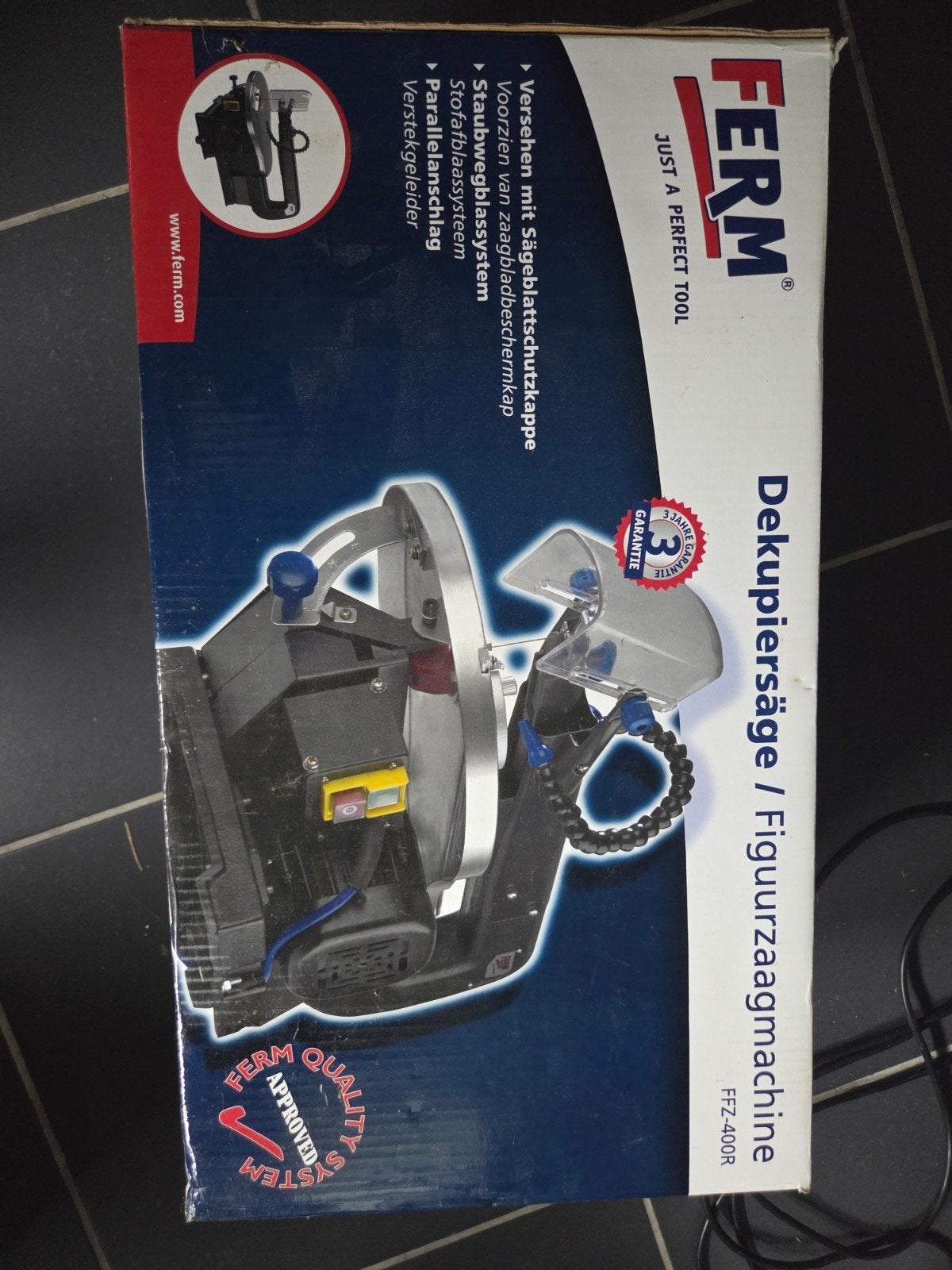 Ferm FFZ-400R Figuurzaagmachine, Doe-het-zelf en Verbouw, Ophalen, Minder dan 30 mm, Figuurzaag, Minder dan 600 watt