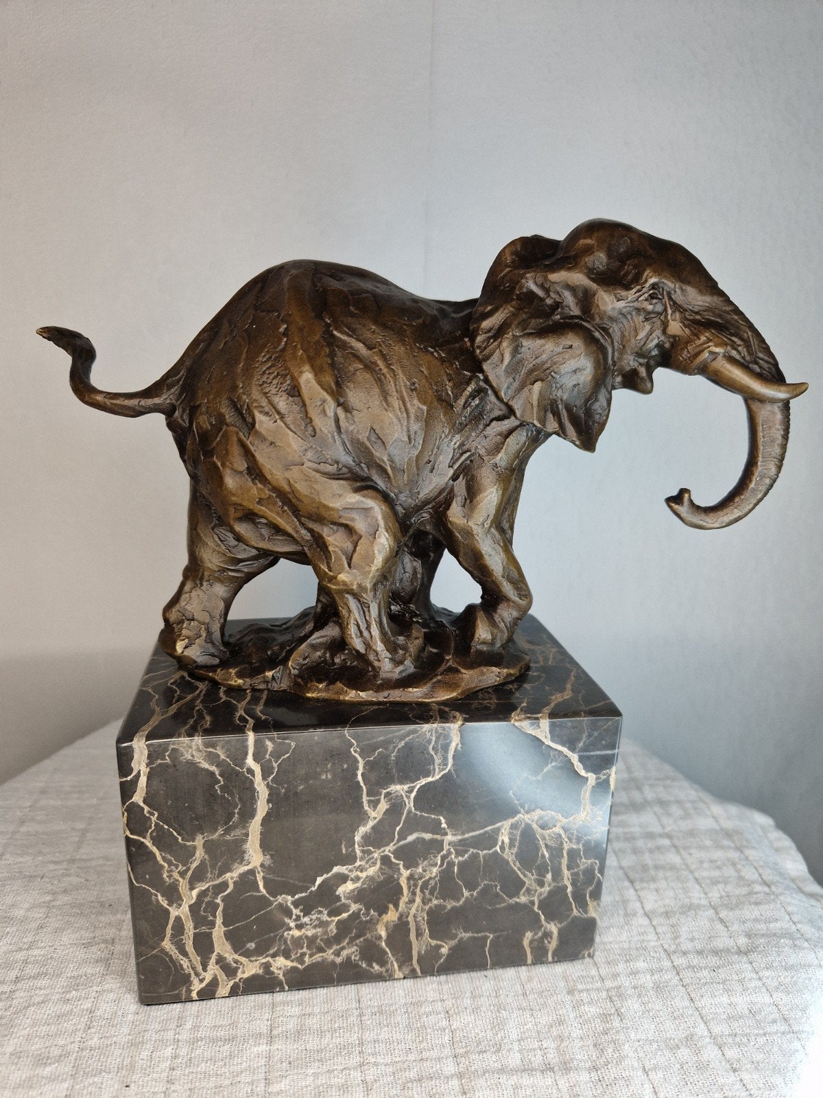 bronzen olifant beeld, Antiek en Kunst, Antiek | Koper en Brons, Ophalen of Verzenden