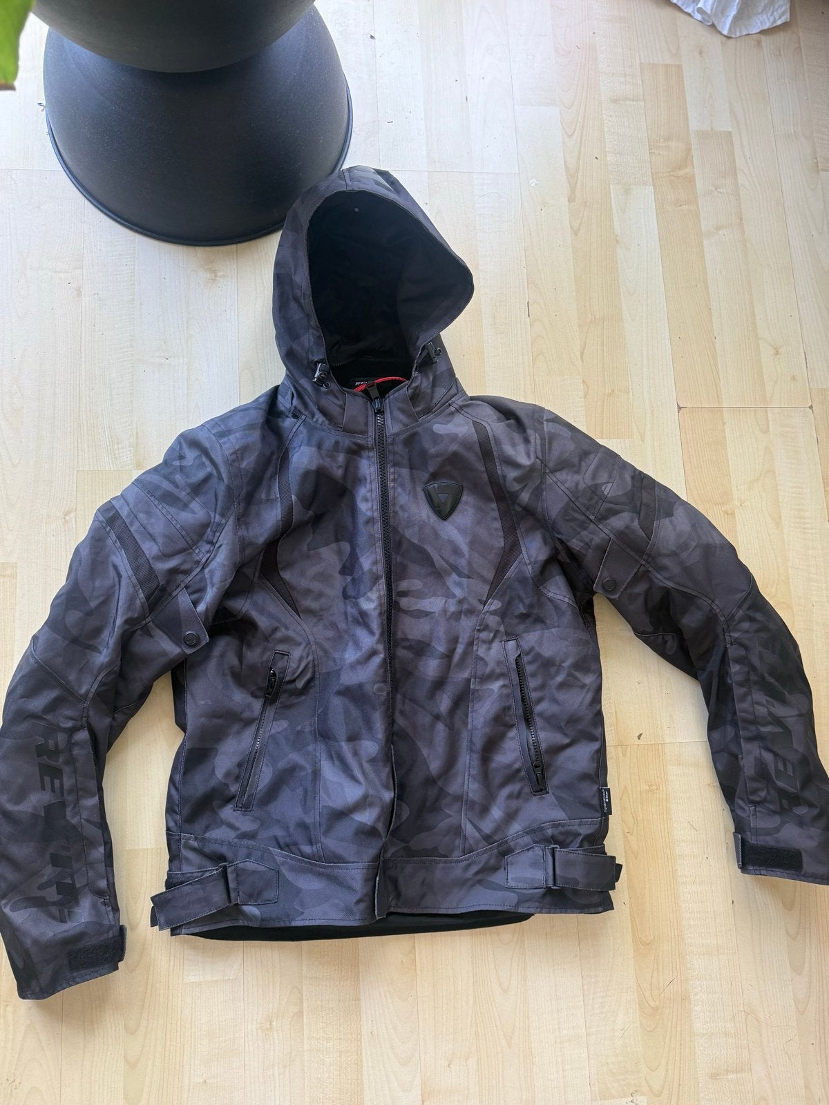 Rev'it! Motorjas camouflage + handschoenen, Motoren, Ophalen of Verzenden, Tweedehands, Heren, Jas | textiel