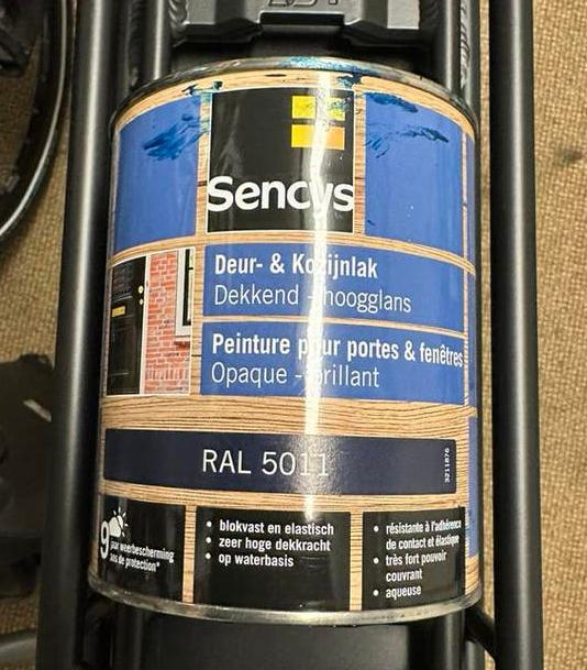 Verf ral 5011 hoogglans van sencys, Blauw, Ophalen of Verzenden, Minder dan 5 liter, Verf