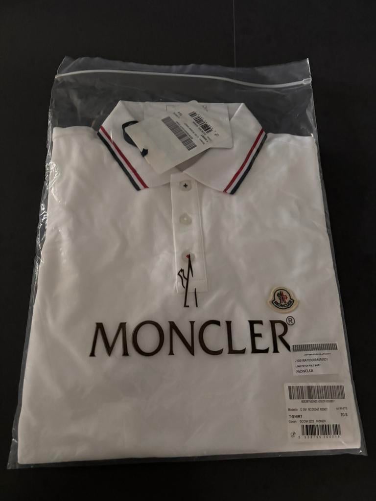 Moncler polo wit maat S, Ophalen of Verzenden, Nieuw, Maat 46 (S) of kleiner, Wit