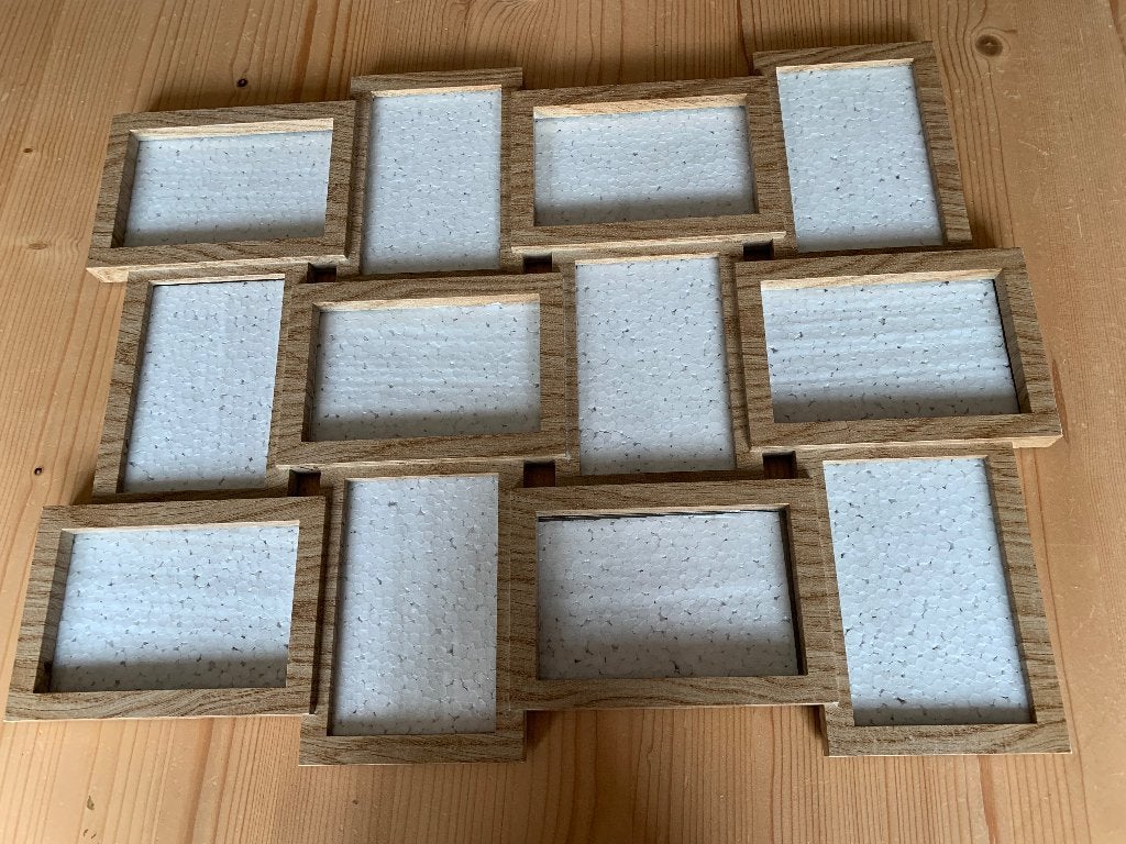 Wissellijst, Bruin, Kunststof, Met glas, Nieuw
