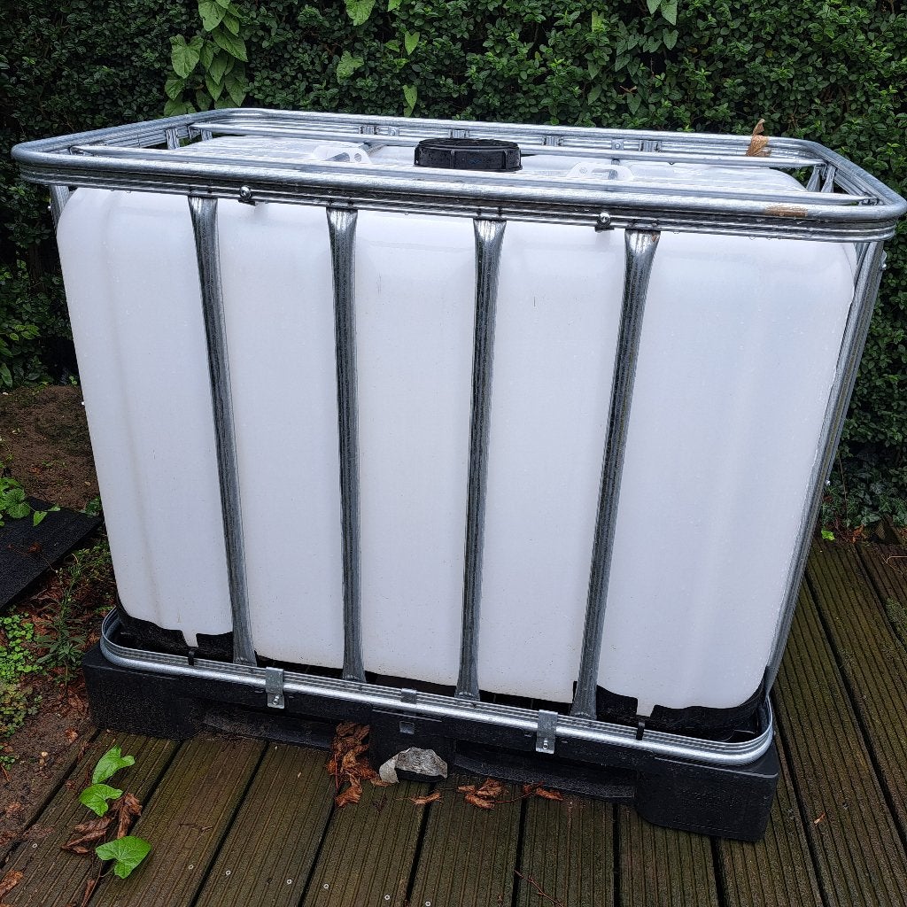 Ibc 600 liter, Tuin en Terras, Ophalen, Kunststof, Gebruikt, Met kraantje
