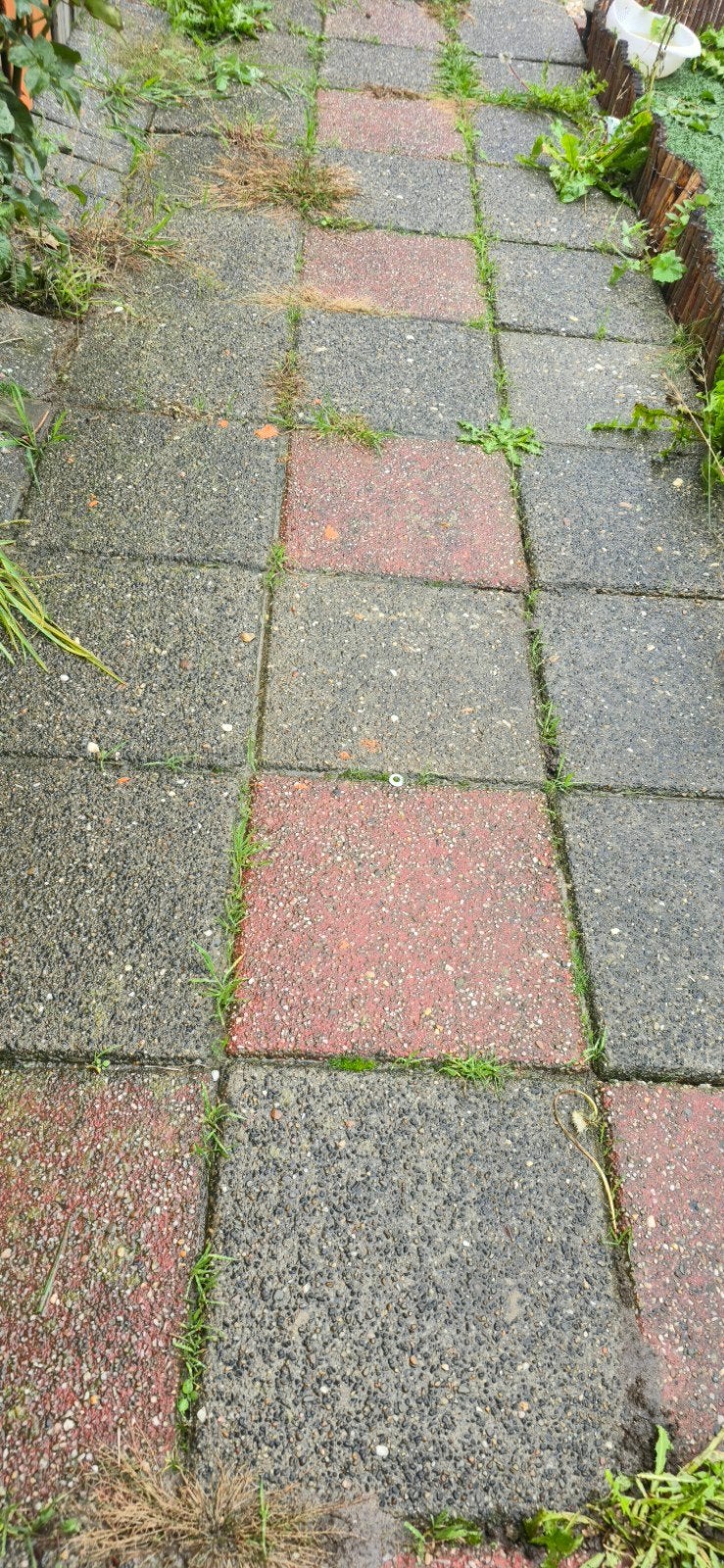 Gebruikte tuintegels, rood en grijs, Ophalen, Gebruikt, 10 m² of meer, Beton