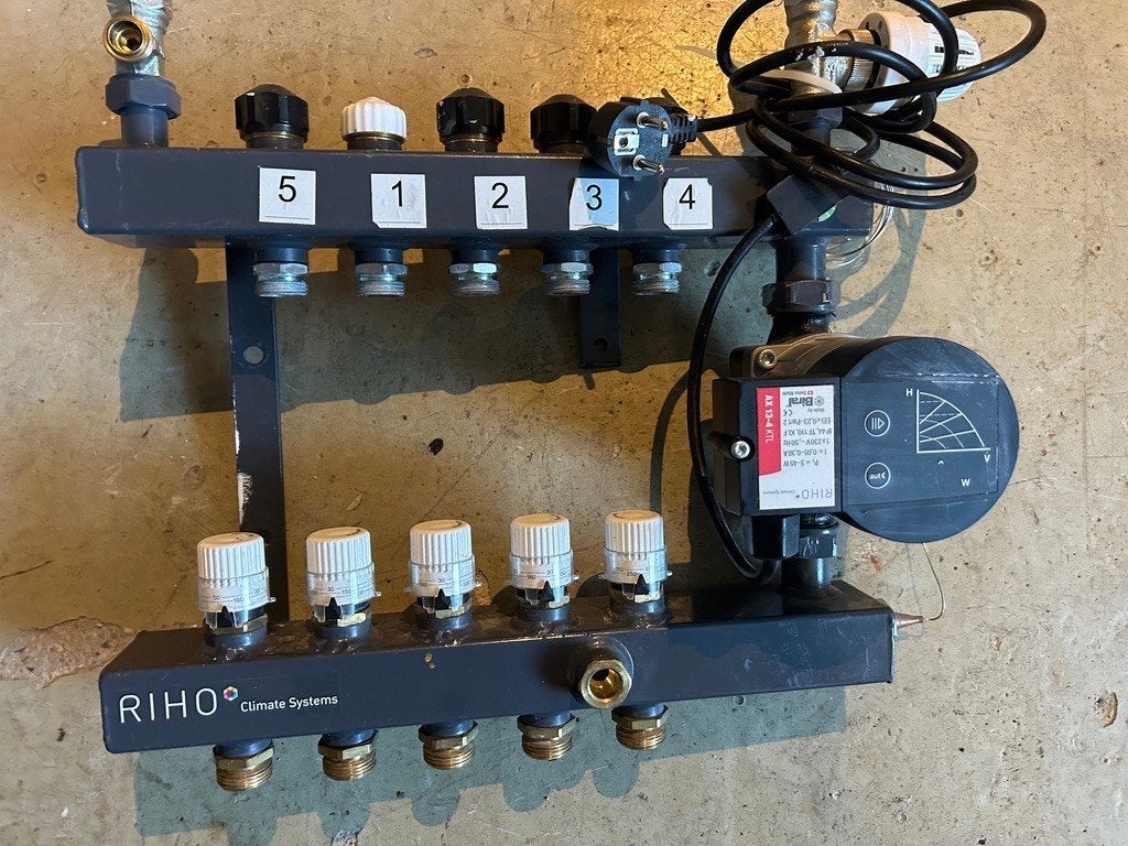 VLOERVERWARMINGSVERDELER RIHO 5 GROEPS, Doe-het-zelf en Verbouw, Verwarming en Radiatoren, Minder dan 30 cm, Cv-ketel of Combi-ketel