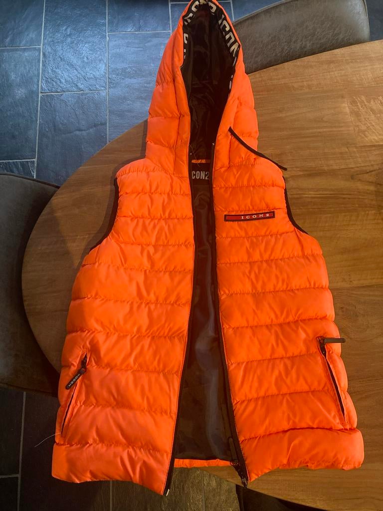 Icon2 Tiener Bodywarmer Oranje - Maat 14, Ophalen of Verzenden, Zo goed als nieuw, Jongen of Meisje, Overige typen