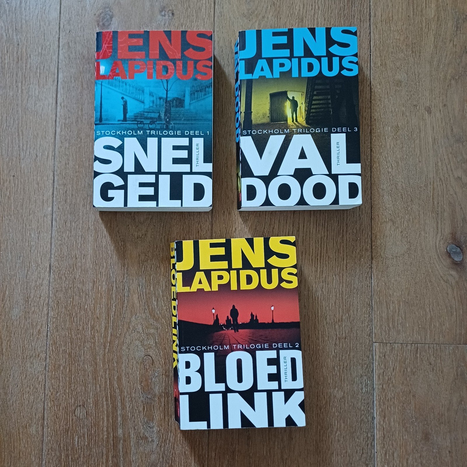 Trilogie: Jens Lapidus - Snel geld/bloedlink/val dood., Ophalen of Verzenden, Zo goed als nieuw, Jens Lapidus