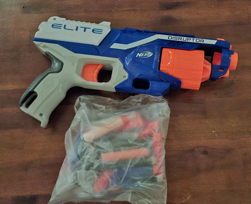 Nerf Disruptor Elite blaster  incl pijltjes, Ophalen of Verzenden