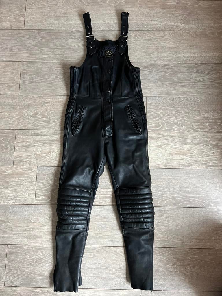 Motor dames/kinder tuinbroek dik leer, mt XS/S, izgs, XS, Integraalhelm, Dames, Tweedehands