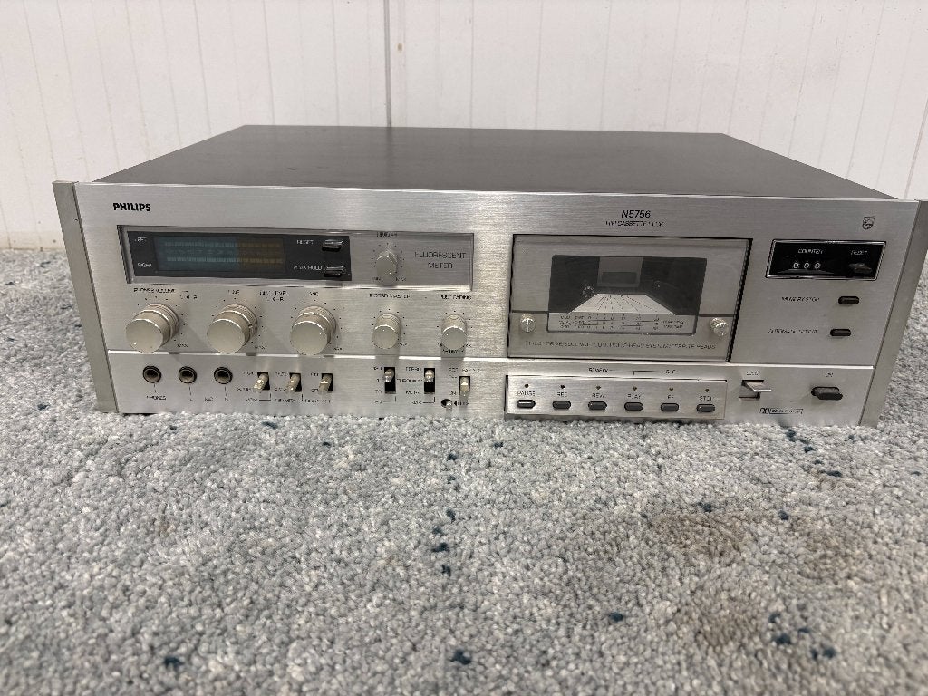 Philips Stereo Cassette Deck jaren 70 - 80, Ophalen of Verzenden, Enkel, Philips, Tiptoetsen