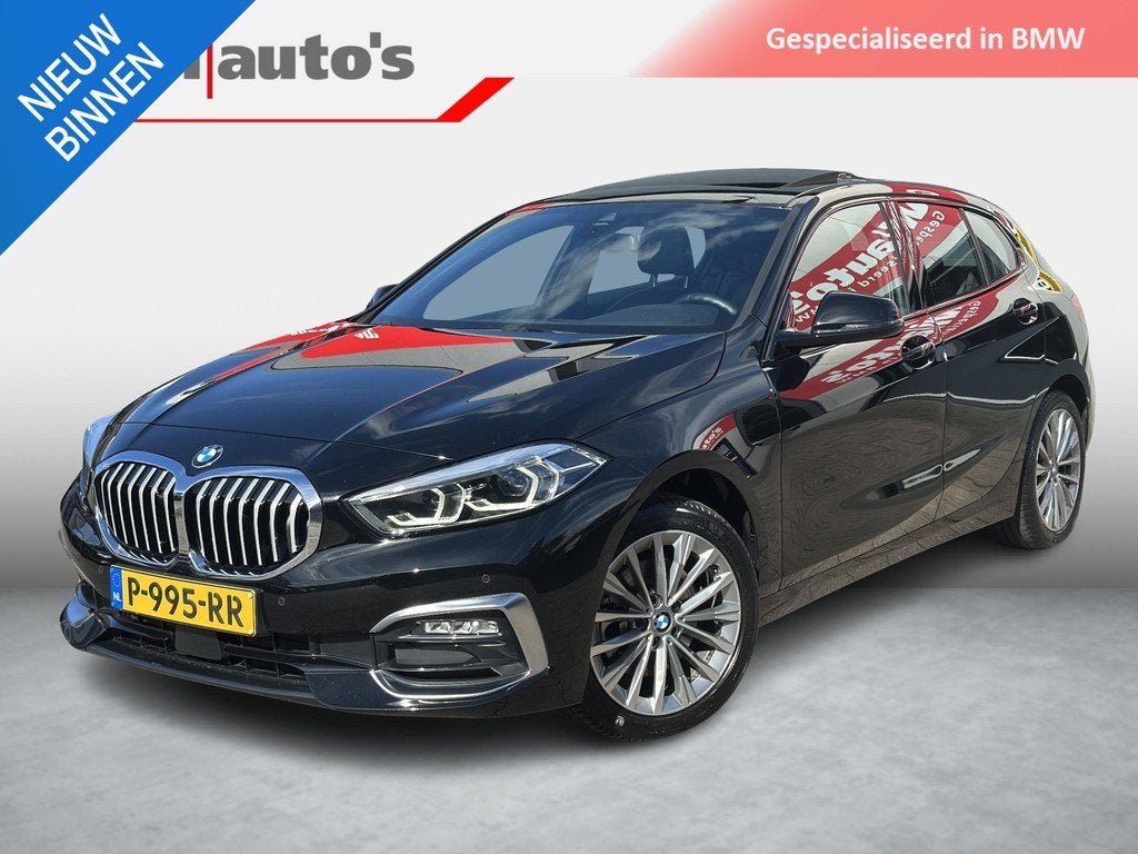 BMW 1-serie 118i Executive Luxury NL Panodak|Leder|sport|HiF, 136 pk, Gebruikt, Zwart, Bedrijf