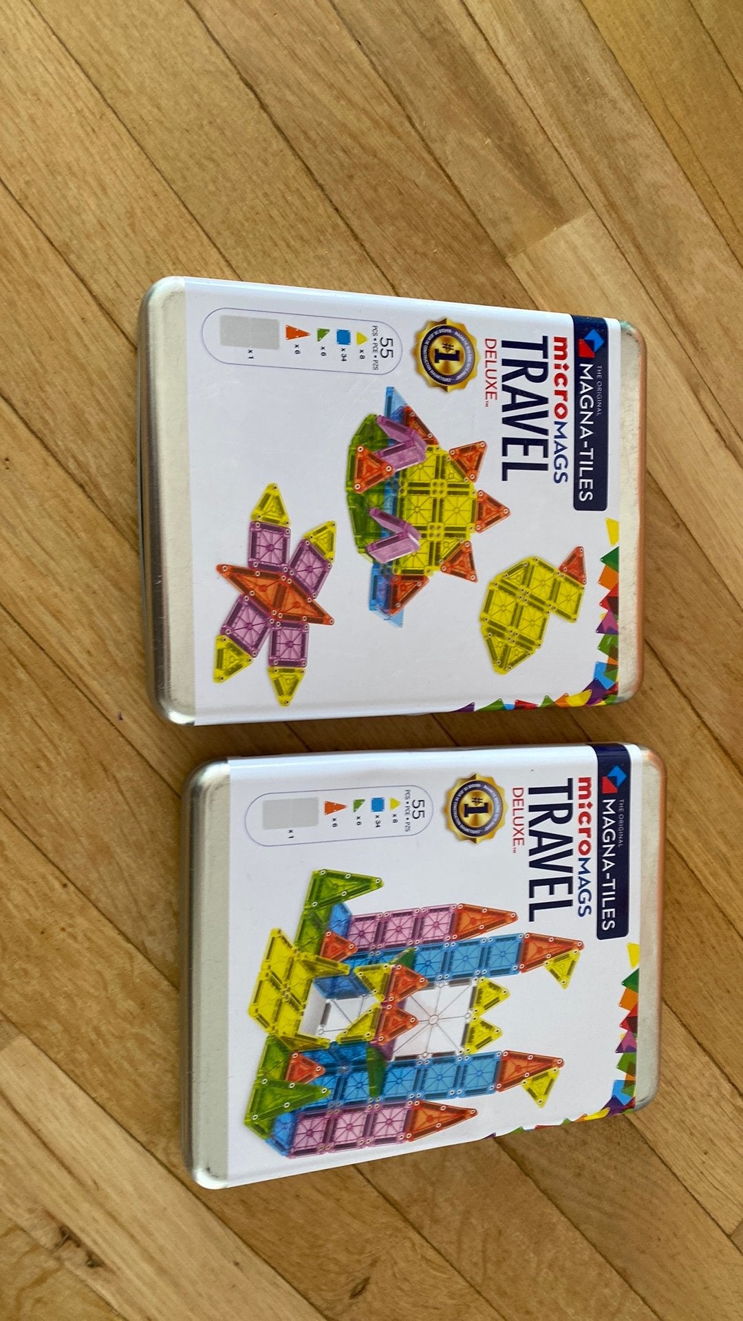 2 stuks magna tiles travel deluxe, Kinderen en Baby's, Speelgoed | Educatief en Creatief, Ophalen of Verzenden, Zo goed als nieuw
